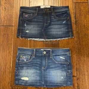 2 Hollister Jean Skirts - Like New